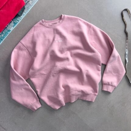 Killcrew Oversized Lux Simple Crew Neck - Rosé