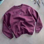 Killcrew Oversized Lux Simple Crewneck - Burgundy