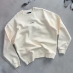 Killcrew Oversized Lux Simple Crewneck - Cream