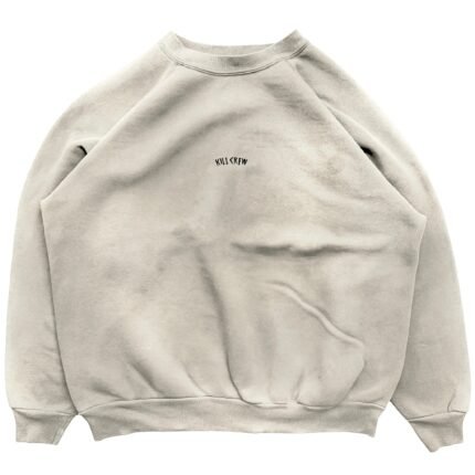 Killcrew Oversized Lux Simple Crewneck - Cream