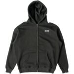 Killcrew Oversized Lux Simple Zip Up - Black