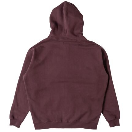 Killcrew Oversized Lux Simple Zip Up - Burgundy