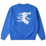 Killcrew Oversized Lux War Wolf Crew Neck - Red White