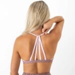 Killcrew Polka Dot Sports Bra - Brown Pink