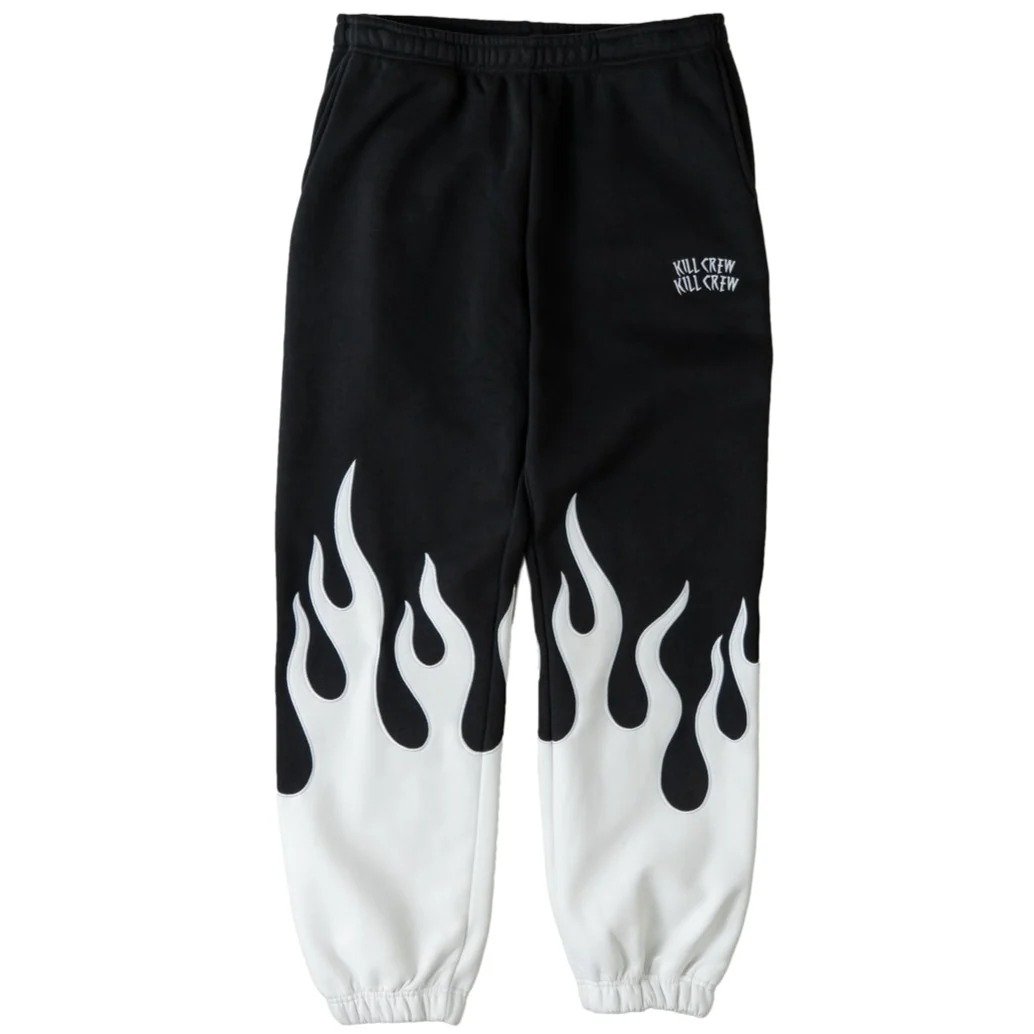 Killcrew Premium Heater Sweats - Black White Killcrew Premium Heater Sweats - Black White