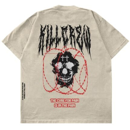 Killcrew Relaxed Fit Barbarian T-Shirt - Cream