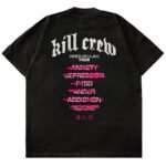Killcrew Relaxed Fit Inner Demons Tour T-Shirt BlackWhite