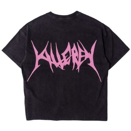 Killcrew Relaxed Fit Rigorous Training T-Shirt - Black Pink