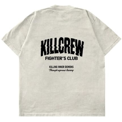 Killcrew Relaxed Fit Rigorous Training T-Shirt CreamBlack