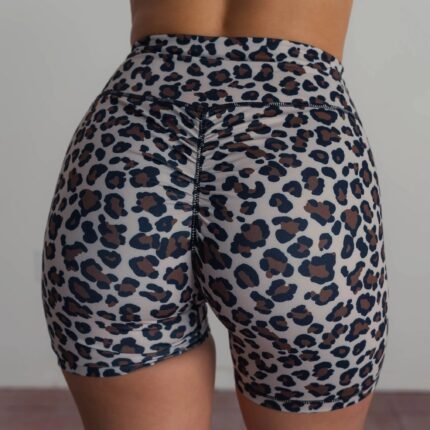 Killcrew Scrunch Biker Shorts - Leopard