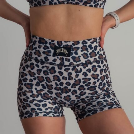 Killcrew Scrunch Biker Shorts - Leopard