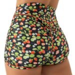 Killcrew Strawberry Mid Rise Biker Shorts - Black