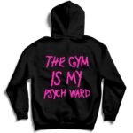 Killcrew The Gym Is My Psych Ward Hoodie - Pink Black