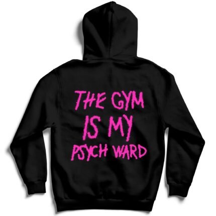 Killcrew The Gym Is My Psych Ward Hoodie - Pink Black