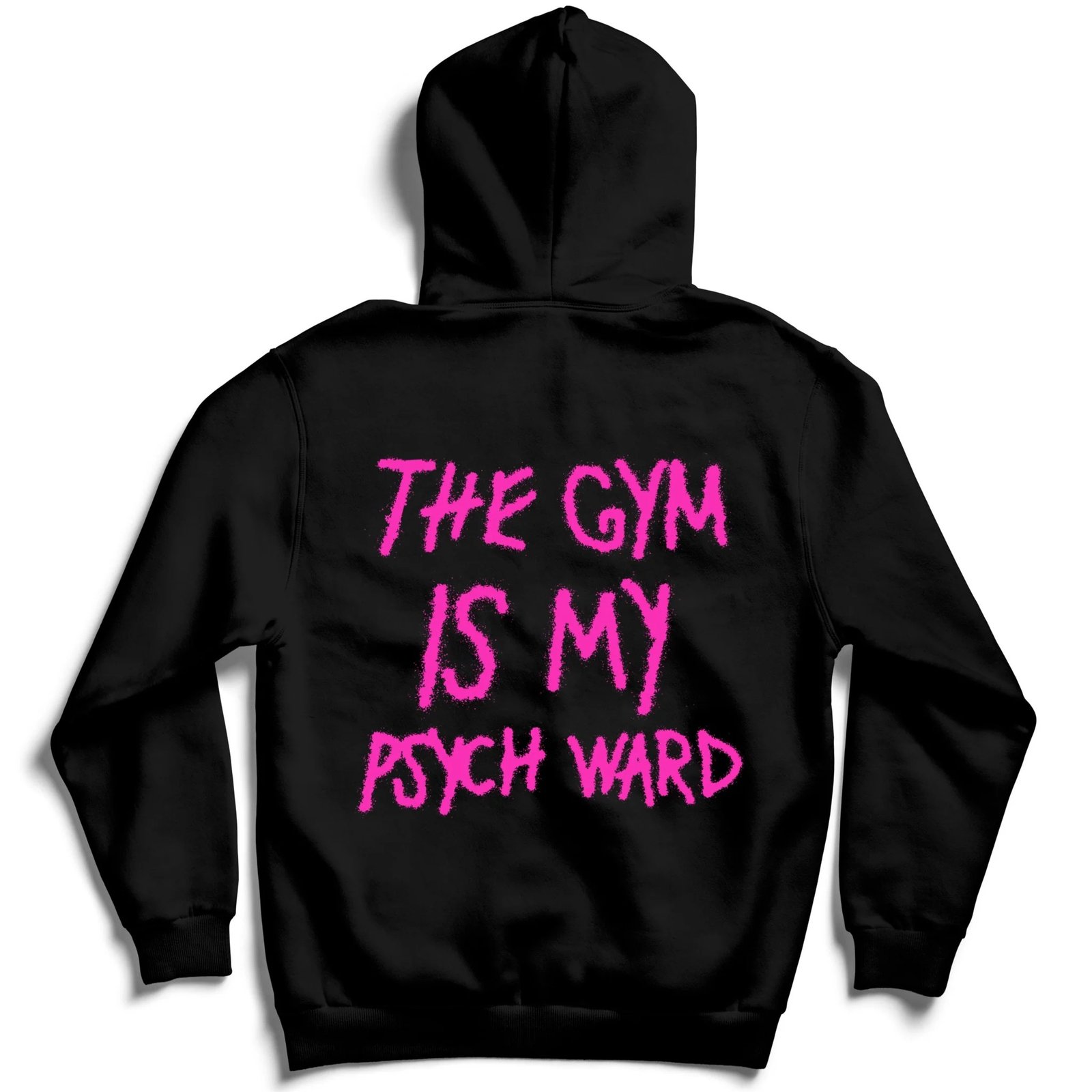 Killcrew The Gym Is My Psych Ward Hoodie - Pink Black Killcrew The Gym Is My Psych Ward Hoodie - Pink Black