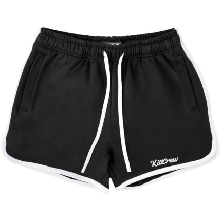 Killcrew Vintage Cotton Shorts (Mid Thigh Cut) - Black