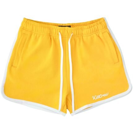 Killcrew Vintage Cotton Shorts (Mid Thigh Cut) - Yellow