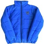 Killcrew Wolf Puffer Jacket - Blue White
