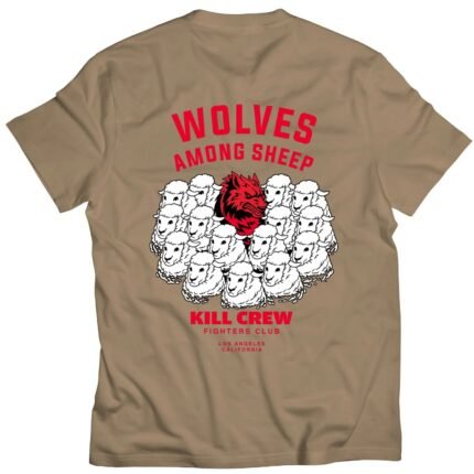 Killcrew Wolves Among Sheep T-Shirt V2 - Sand