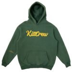 Oversized Lux Script Hoodie - Green Gold