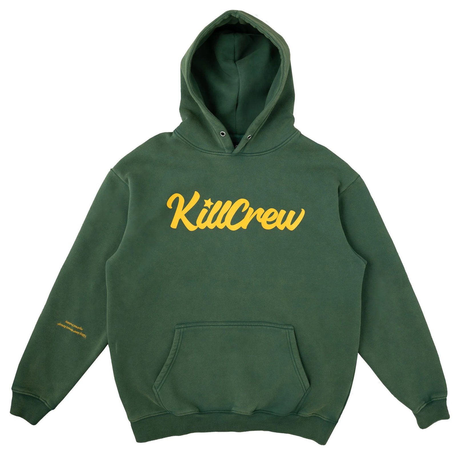 Oversized Lux Script Hoodie - Green Gold Oversized Lux Script Hoodie - Green Gold