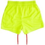 killcrew Muay Thai Flame Shorts (Mid Thigh Cut) - Neon Yellow Black
